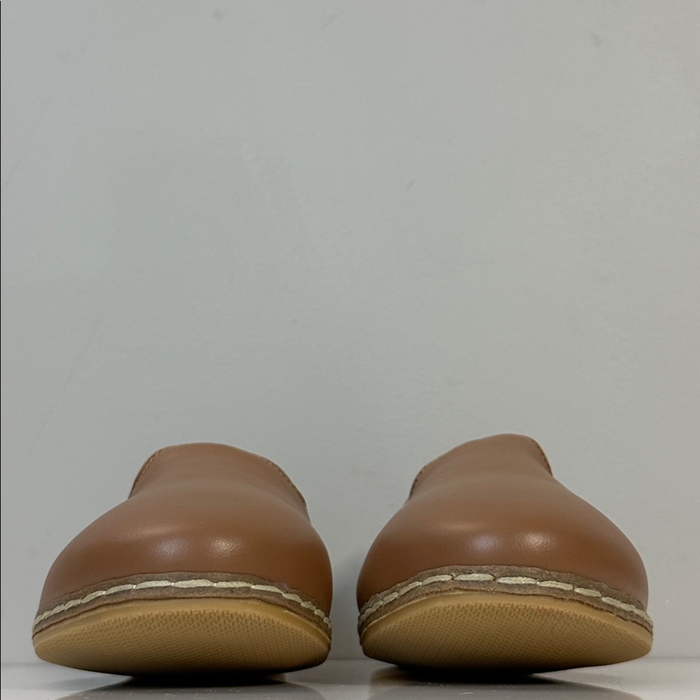 NWOB Charix Camel Leather Loafers Made in Turkey Memory Foam Insoles Size EU 41 - Picture 4 of 14